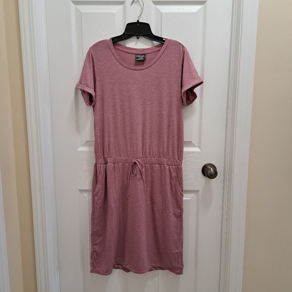 32 Degrees Cool Pink Casual Dress Women's Medium Stretch Dress - Picture 13 of 16
